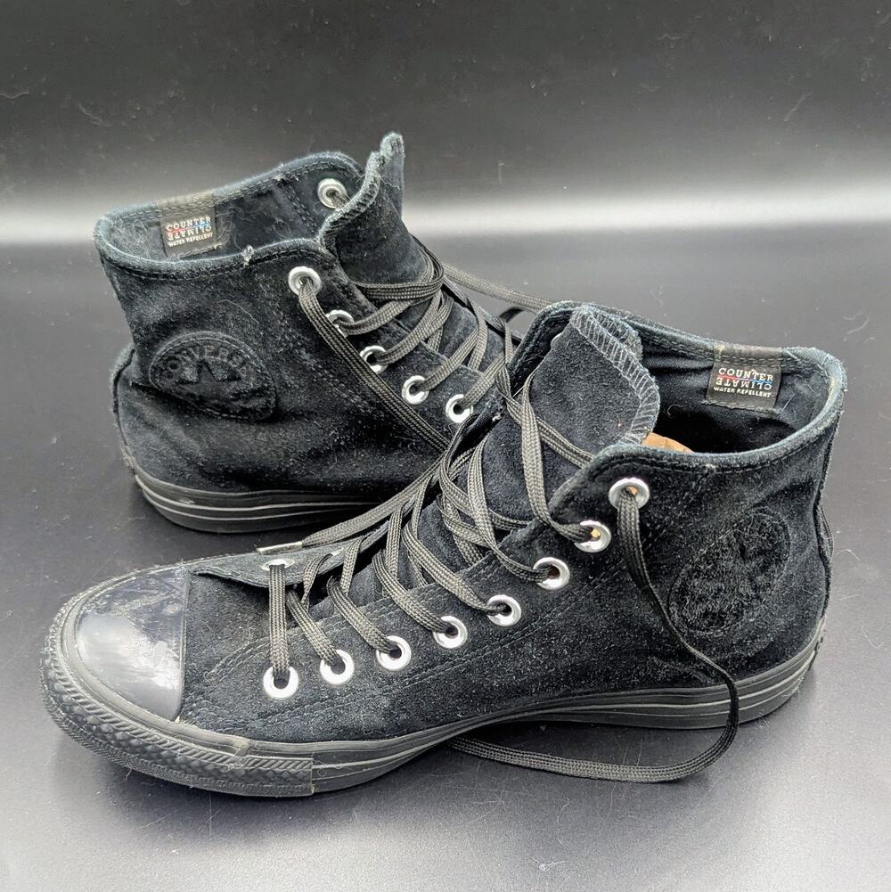 Converse Chuck Taylor All Star Counter Climate Black Suede High Top Sneakers